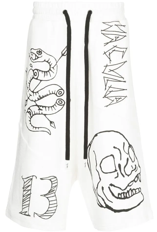 Flexible Movement Cut NonSlipGrip MIXED MANIA QUAD CUT SHORT OFF-WHITE