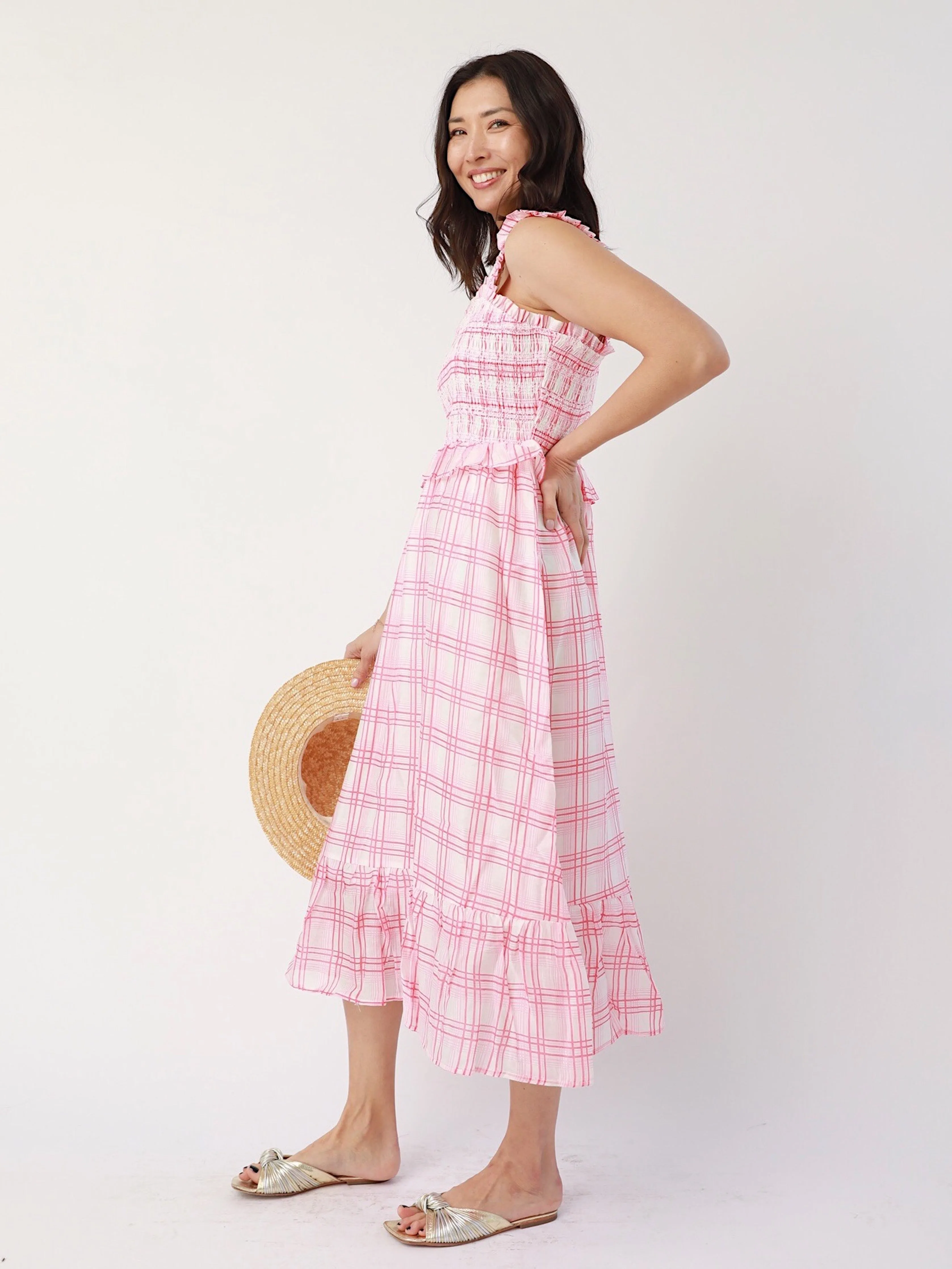 Briar Plaid Midi Lower Hem