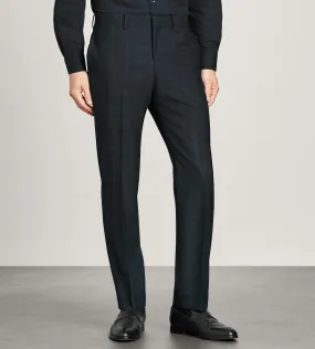 Quick Change Easy Layer Modern Fit Navy Plaid Suit Pants