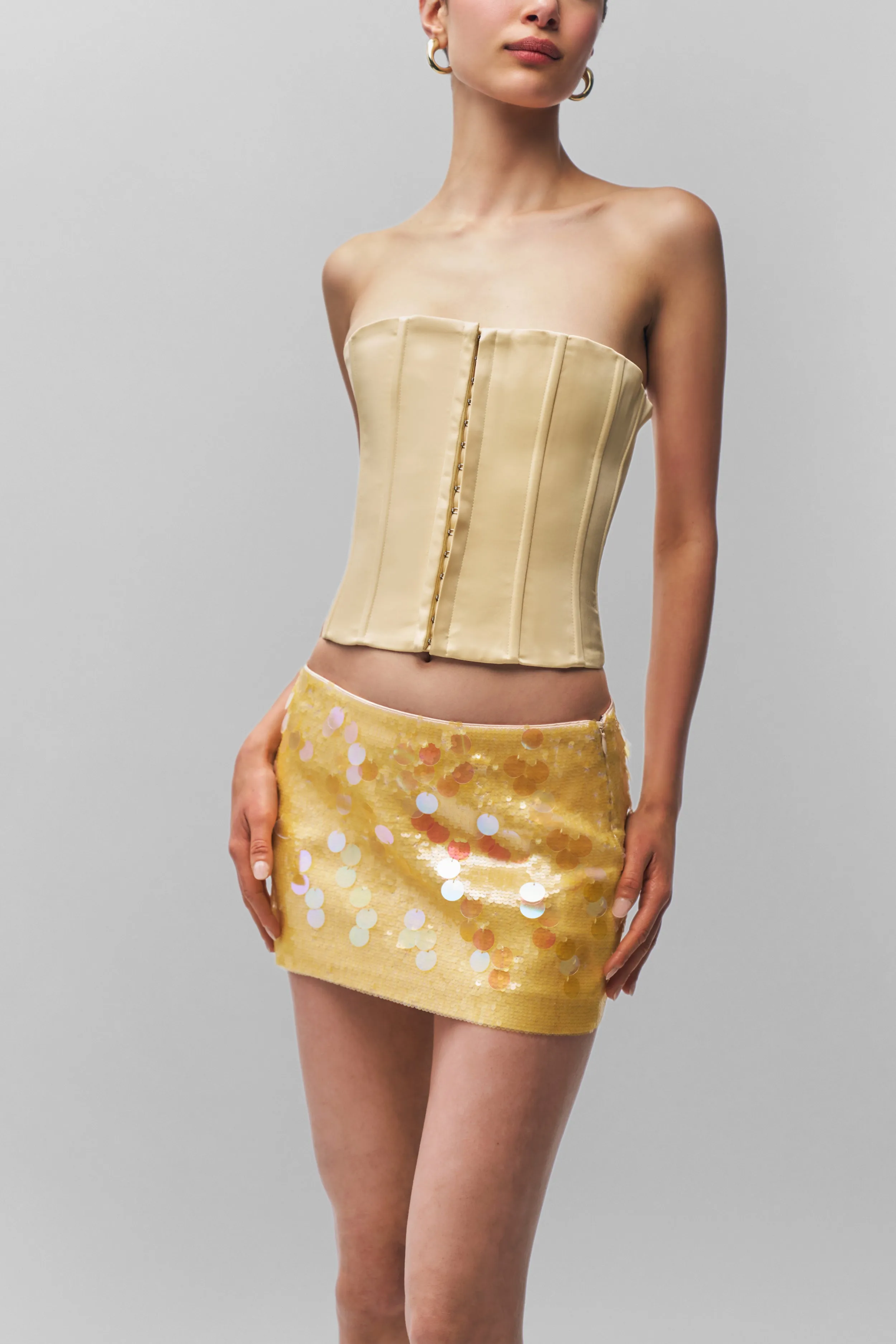 Cozy Vibes Low Rise Paillette Skirt