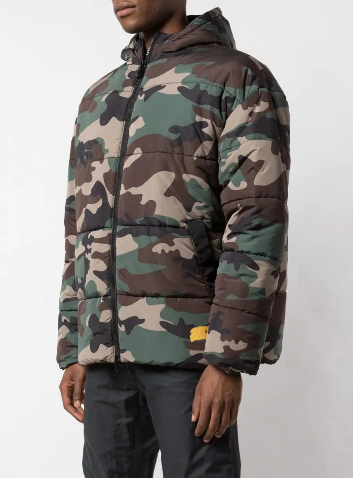 Stylish Comfort STROKE OF DNA BUBBLE JACKET JUNGLE CAMO