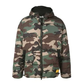 RubberizedTrim STROKE OF DNA BUBBLE JACKET JUNGLE CAMO