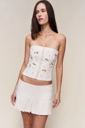 Pleated Micro Mini Skirt Fashion Details