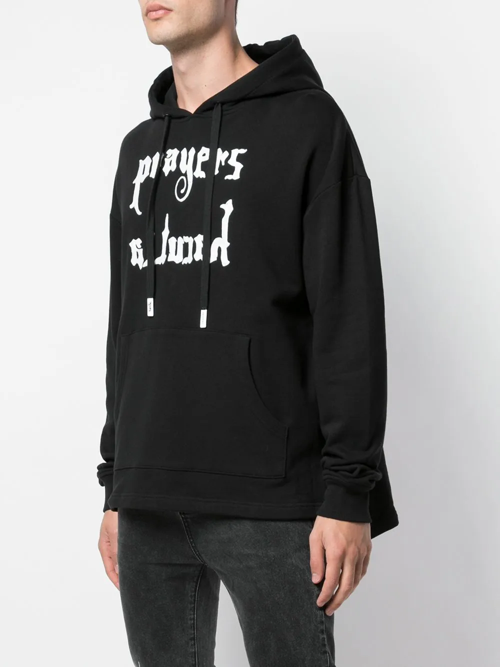 MOTHER DROP SHOULDER HOODIE BLACK Tomboy look Trend Feel