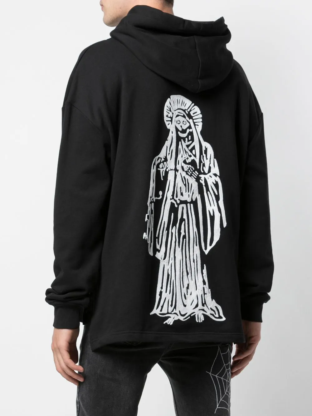Stain Protection MOTHER DROP SHOULDER HOODIE BLACK