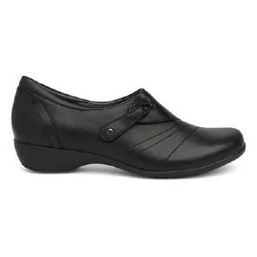 Womens Dansko Franny II in Black Neat Lines Multi Density Cushioning