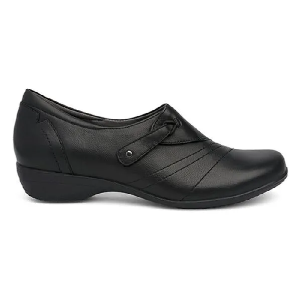 Womens Dansko Franny II in Black Elastic upper