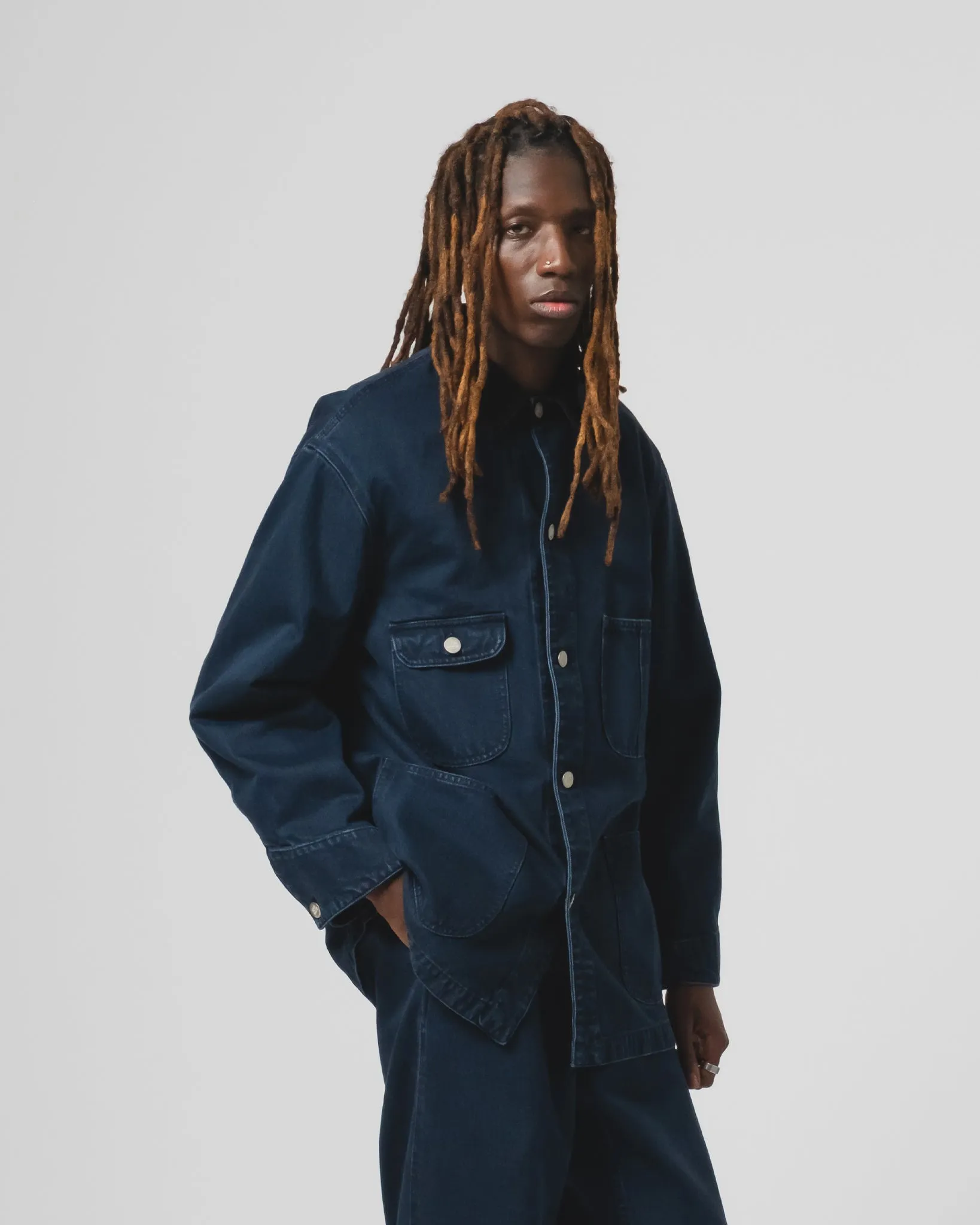 Light Travel Piece Soft Layers Alcatraz Jacket Enigma Denim Blue