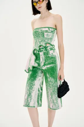 Easy Motion LAUREL UV REACTIVE FAKE DENIM SHORTS