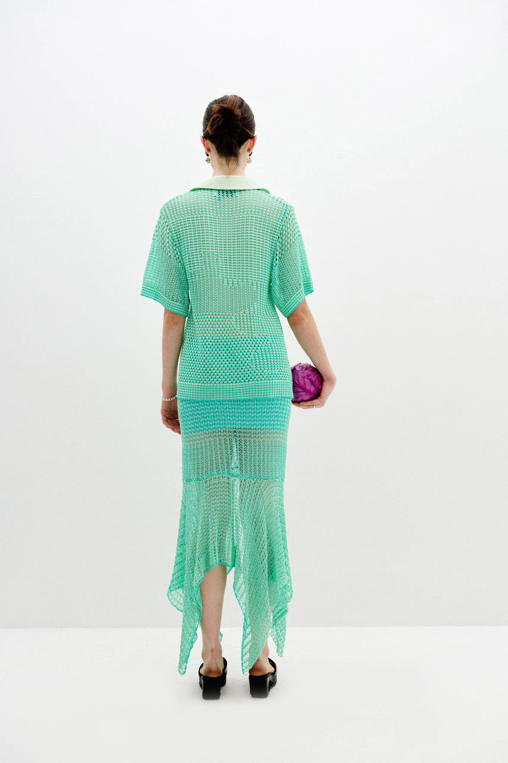 PICEA CROCHET MIDI SKIRT Moisture Wicking Technology