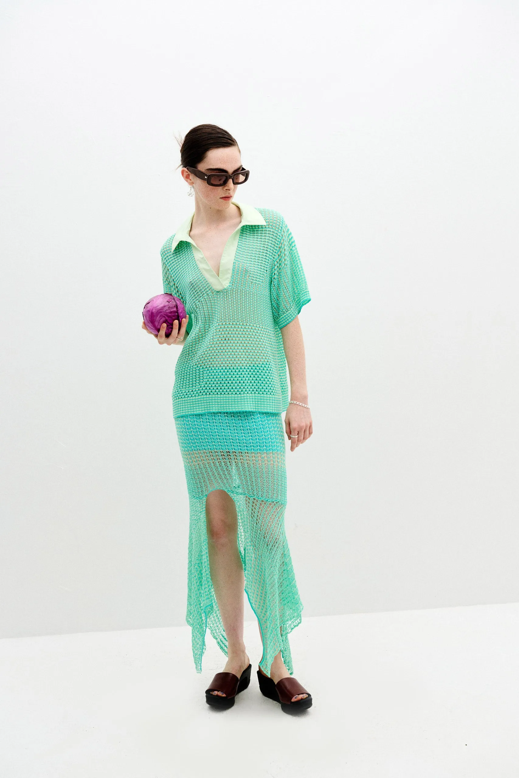 Trendy Look PICEA CROCHET MIDI SKIRT