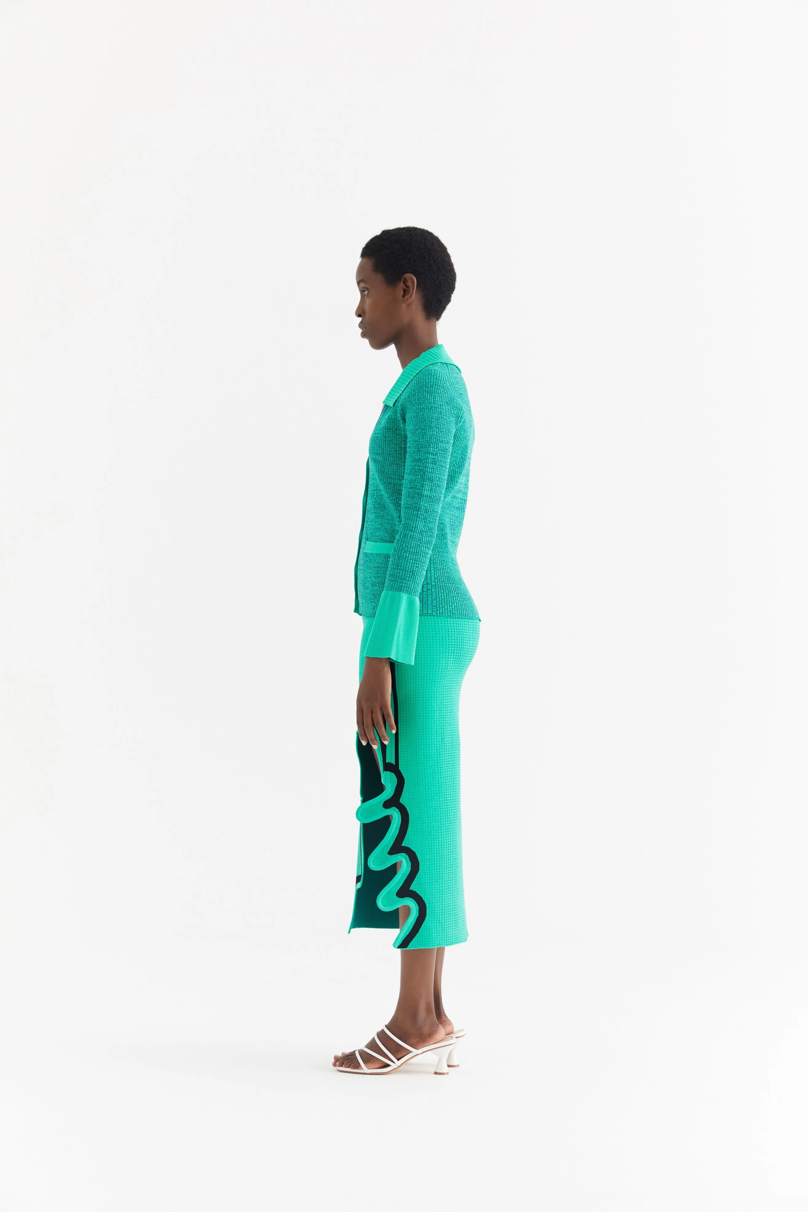 Sporty Touch FARGO BELL SLEEVE CARDIGAN