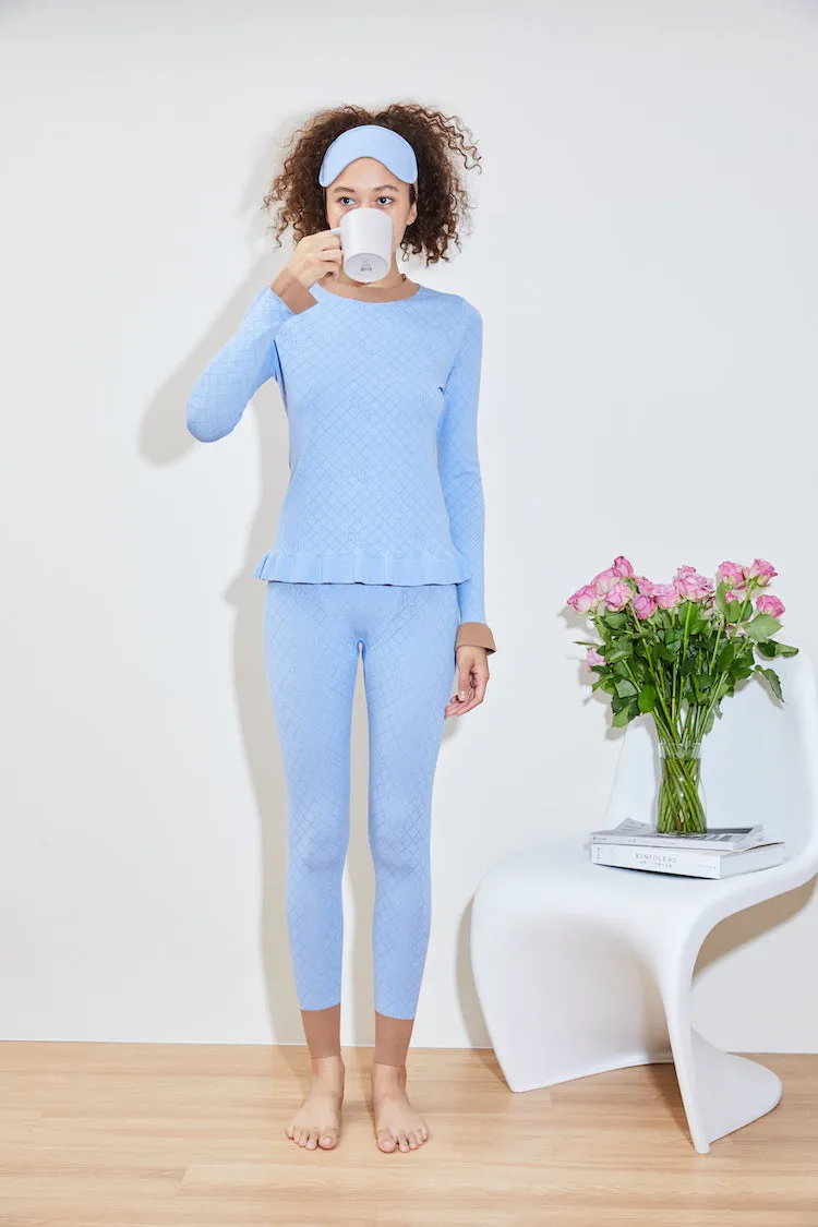 CHILI hydraKNIT ECOVERO PULLOVER blue TaglessLabel High Collar Design