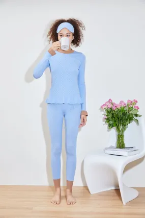 CHILI hydraKNIT ECOVERO PULLOVER blue TaglessLabel High Collar Design