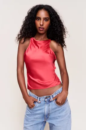 Regine Cowl Neck Top Fashionable Look Compact Jacquard Weave