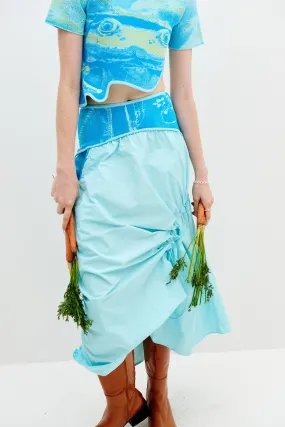 PEONY MIXED MEDIA MAXI SKIRT All terrain