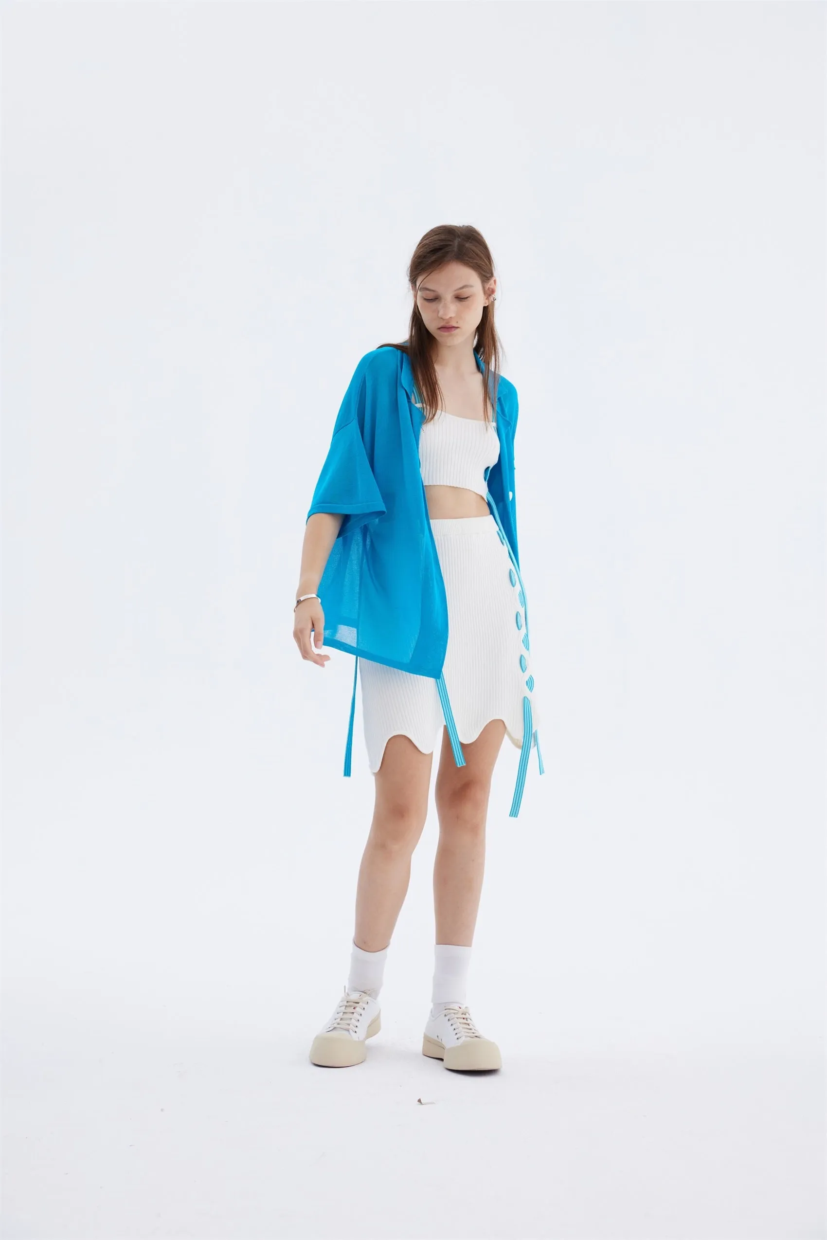 WINNIE ORGANZA POLO Reversible design Adjustable Hem Cuff