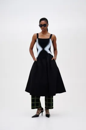 MUSHU MIXED MEDIA TANK DRESS Effortless Mood