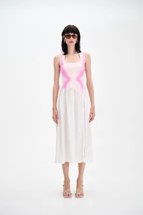 Polished look dress All Timewear NAGINI MIXED MEDIA DRESS