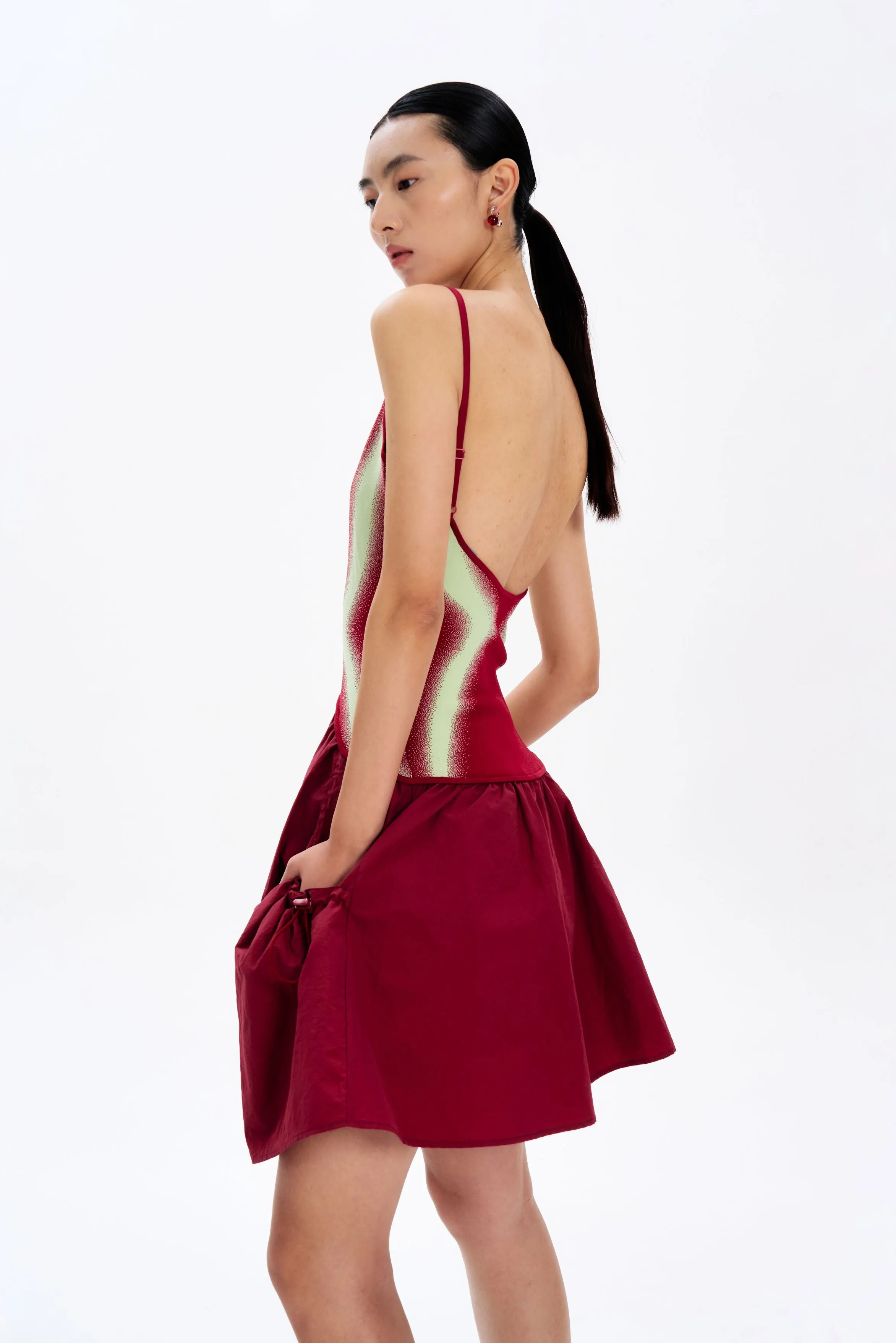 NAOMI MIXED MEDIA MINI DRESS Gentle Motion