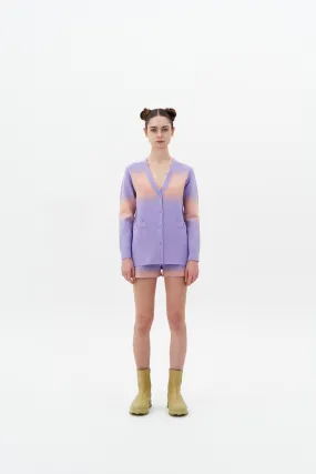 NARVI "SPRAY PAINTED" OVERSIZED CARDIGAN WITH DETACHABLE SLEEVES Water Resistant Multi Layer Construction