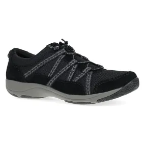 Textured Grip Pattern Womens Dansko Harlyn in Black/Black