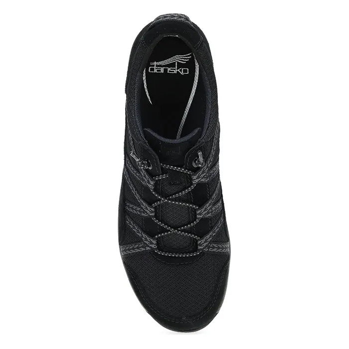 Womens Dansko Harlyn in Black/Black Clean Touch