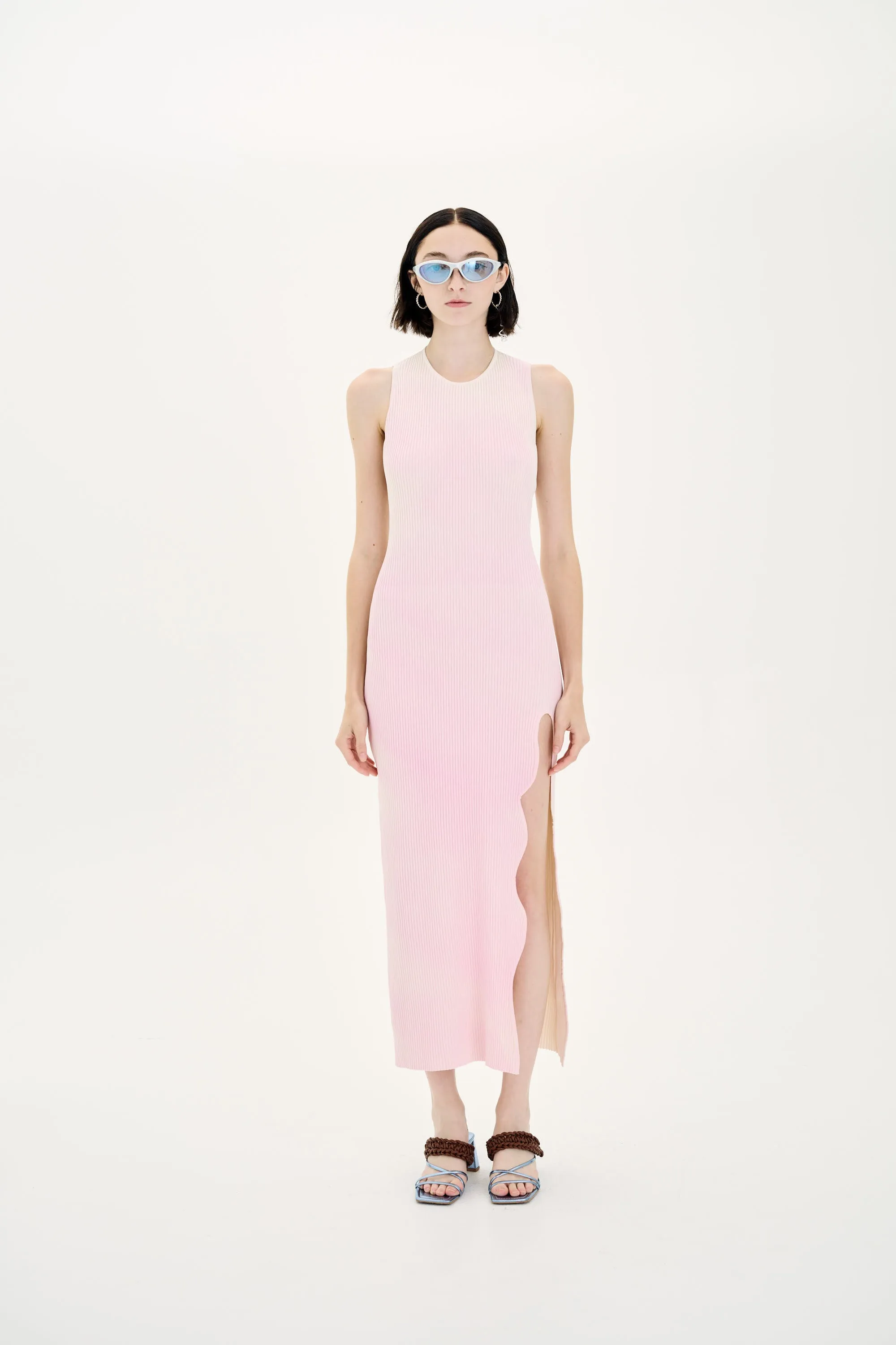 HANA UV REACTIVE LONG DRESS WITH OPEN BACK Layering Fit Comfort Stretch