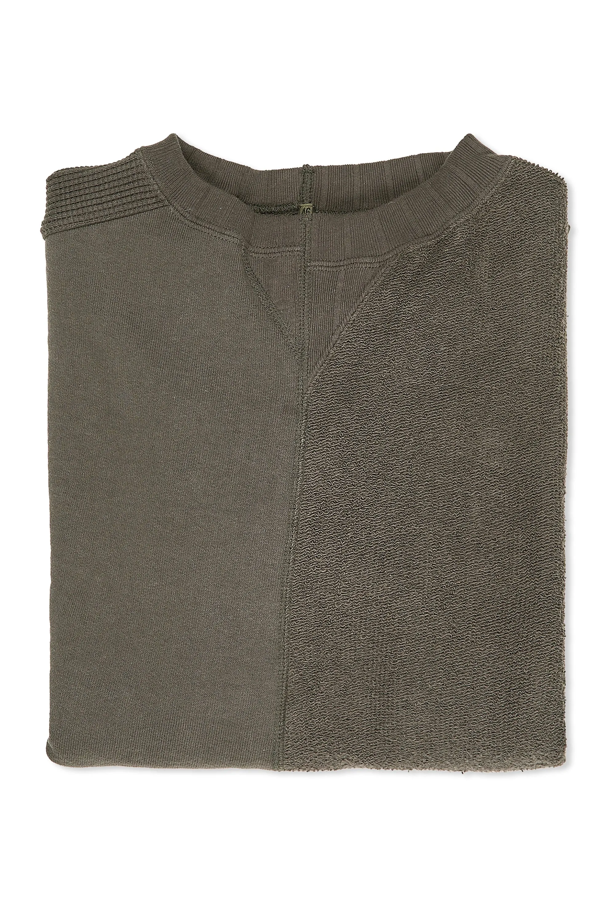 elegant design Nigel Cabourn Charcoal Cotton Jersey Mix Army Crew Sweatshirt