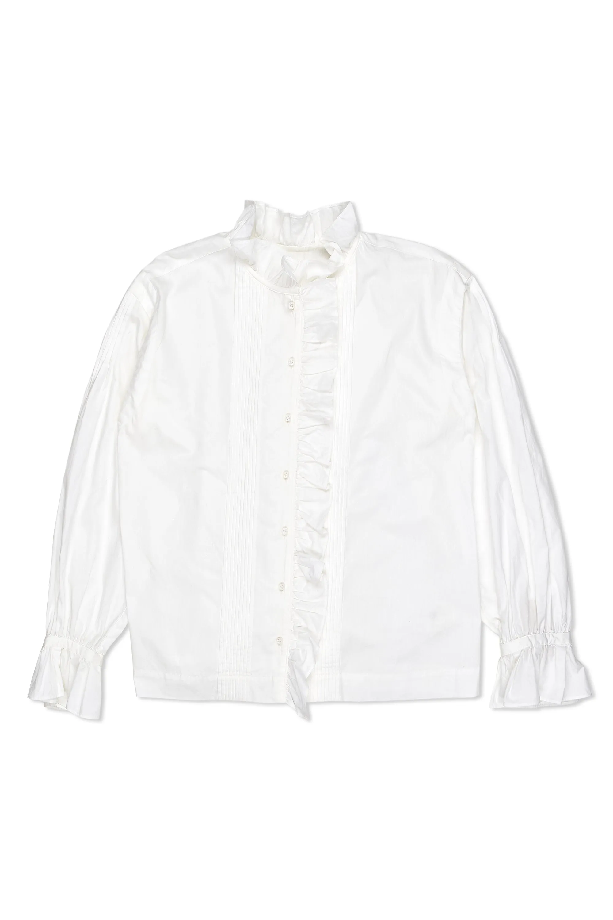 Subtle Details Snag Resistant Fabric Nigel Cabourn Ladies Gather Collar Blouse