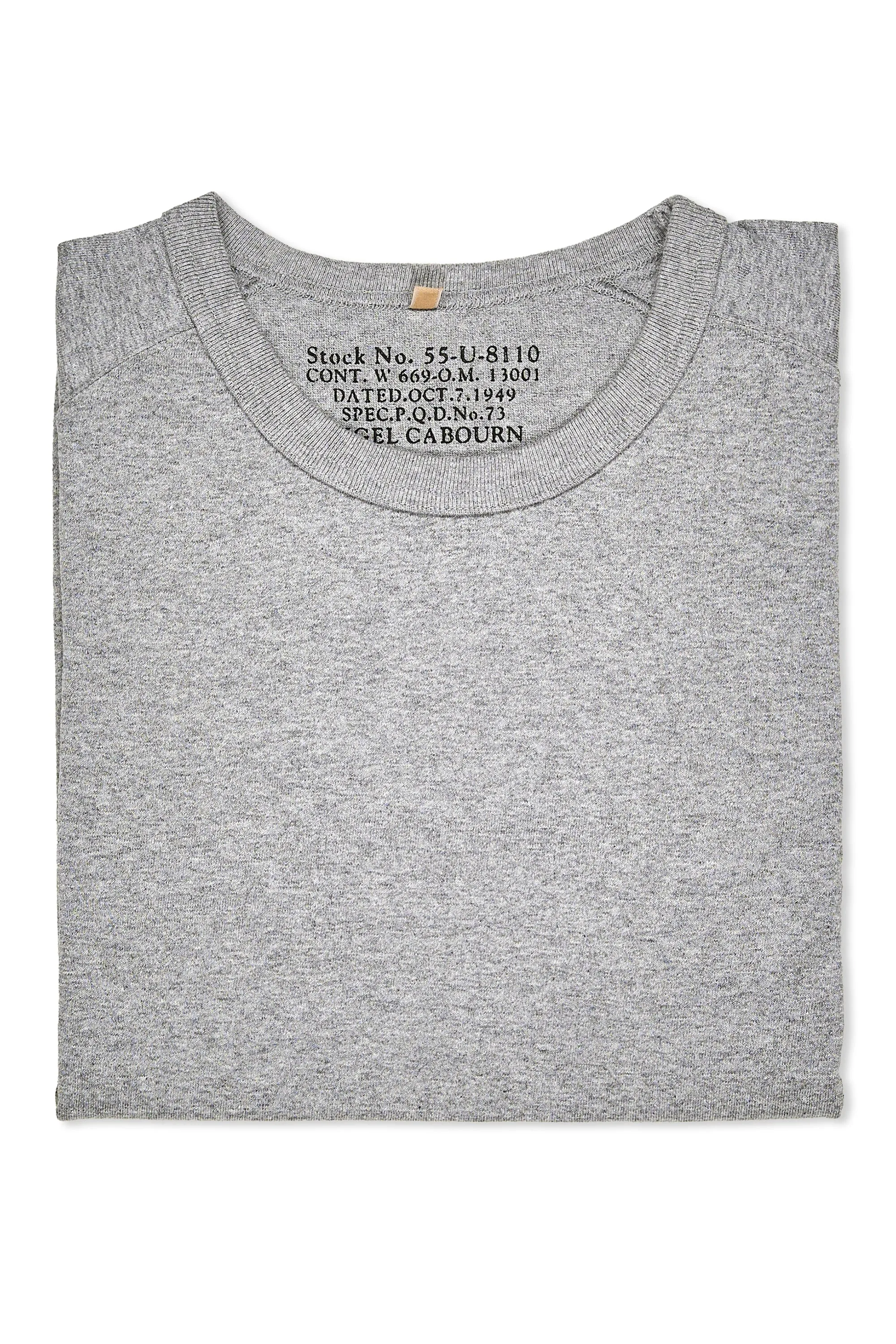 Subtle patterns Camouflage Style Nigel Cabourn Ladies Grey Classic Crew Neck T-Shirt