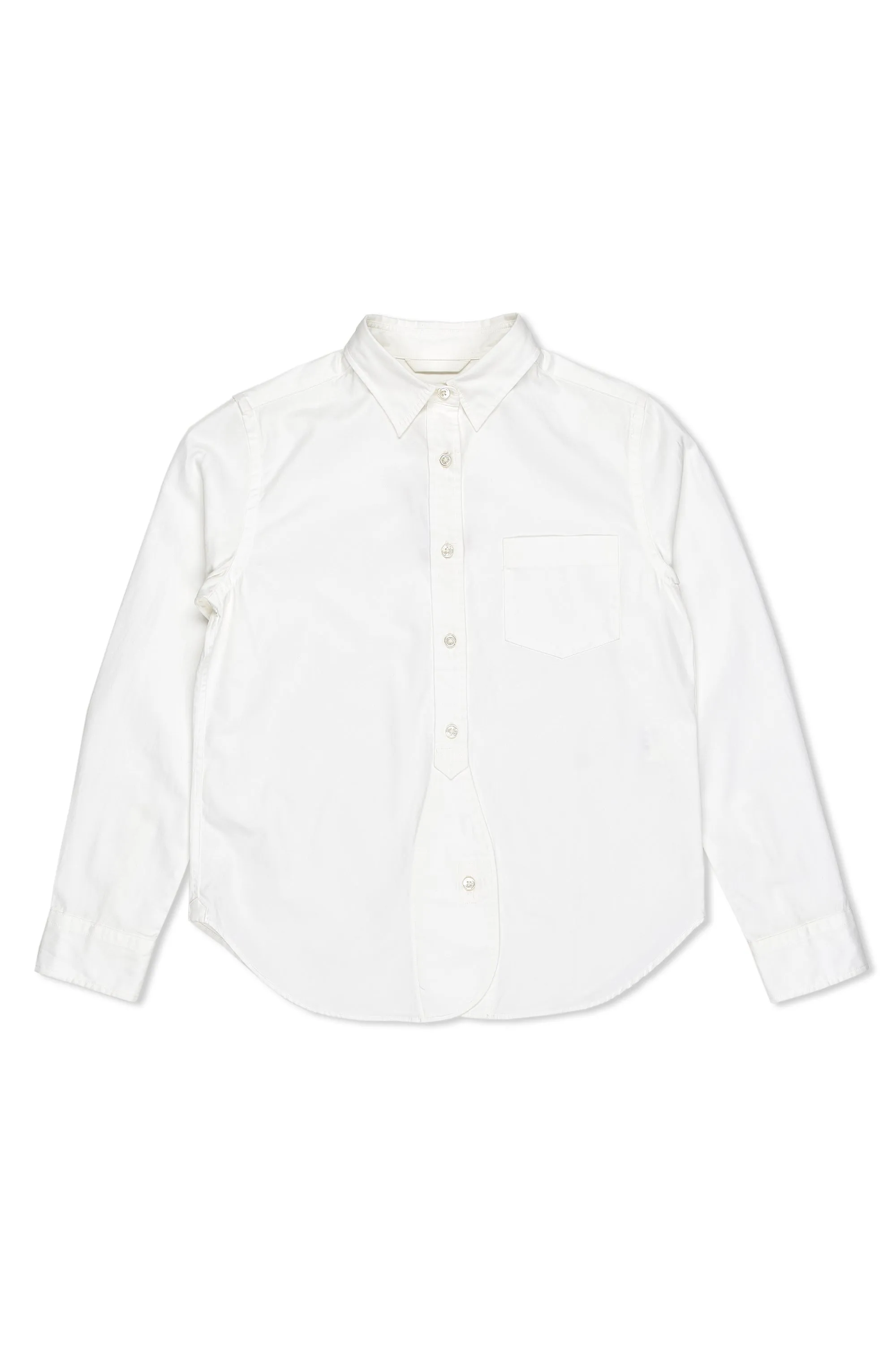 Must-Have Item Flexible Movement Nigel Cabourn Ladies White Classic British Officers Shirt