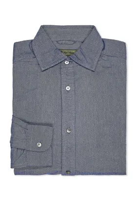 Holiday Gift Nigel Cabourn Navy Cotton British Officers Shirt