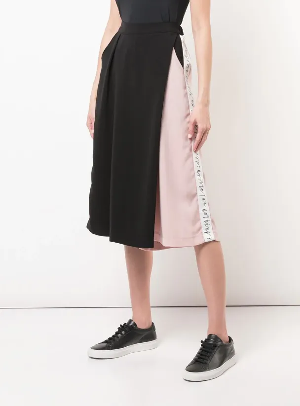 Chill Tones Slip Resistant Waistband CROPPED WIDE LEG TROUSERS