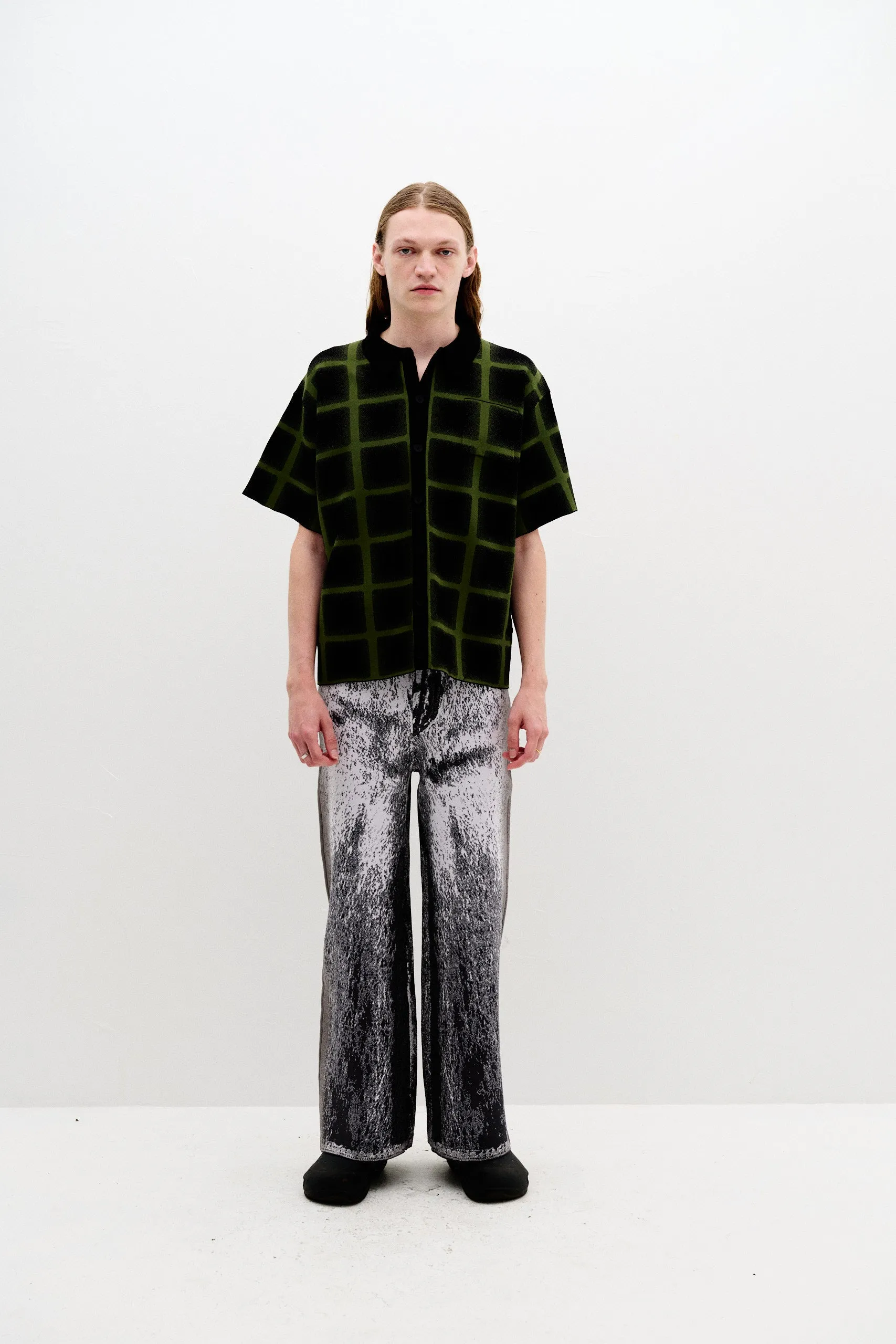 Bonded Seam Technology CAMELLIA OVERSIZED PLAID SHIRT