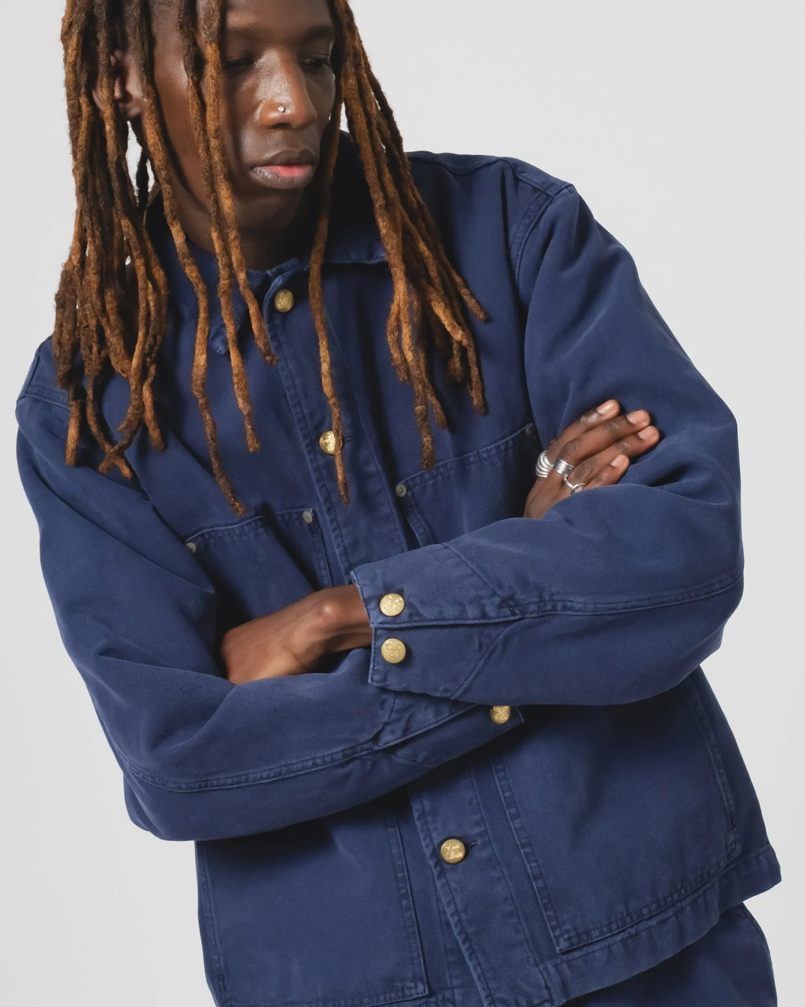 Arizona Jacket Canvas Indigo Blue Ripstop Technology