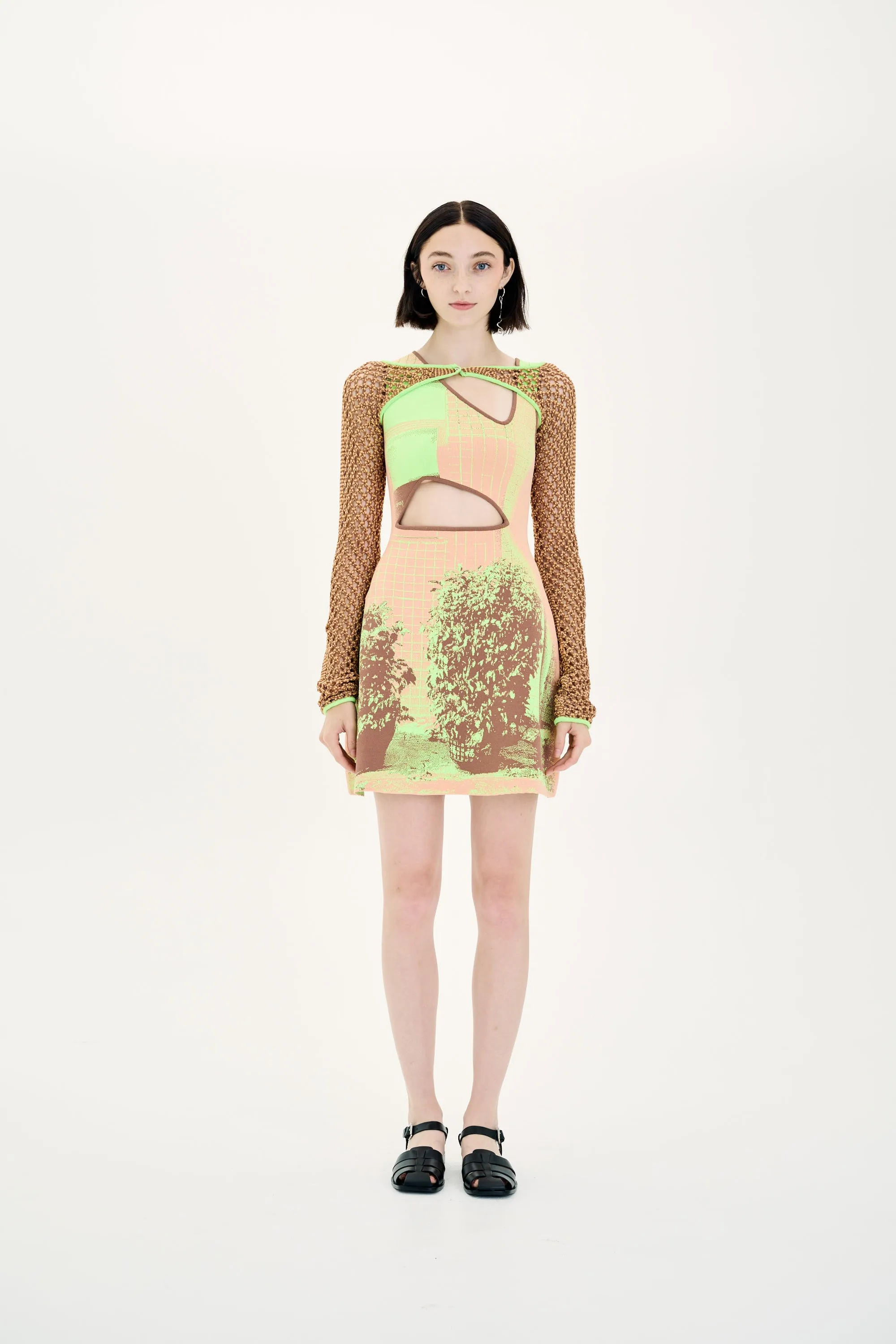 AYLA CROCHET SHRUG Stretchable Waistband