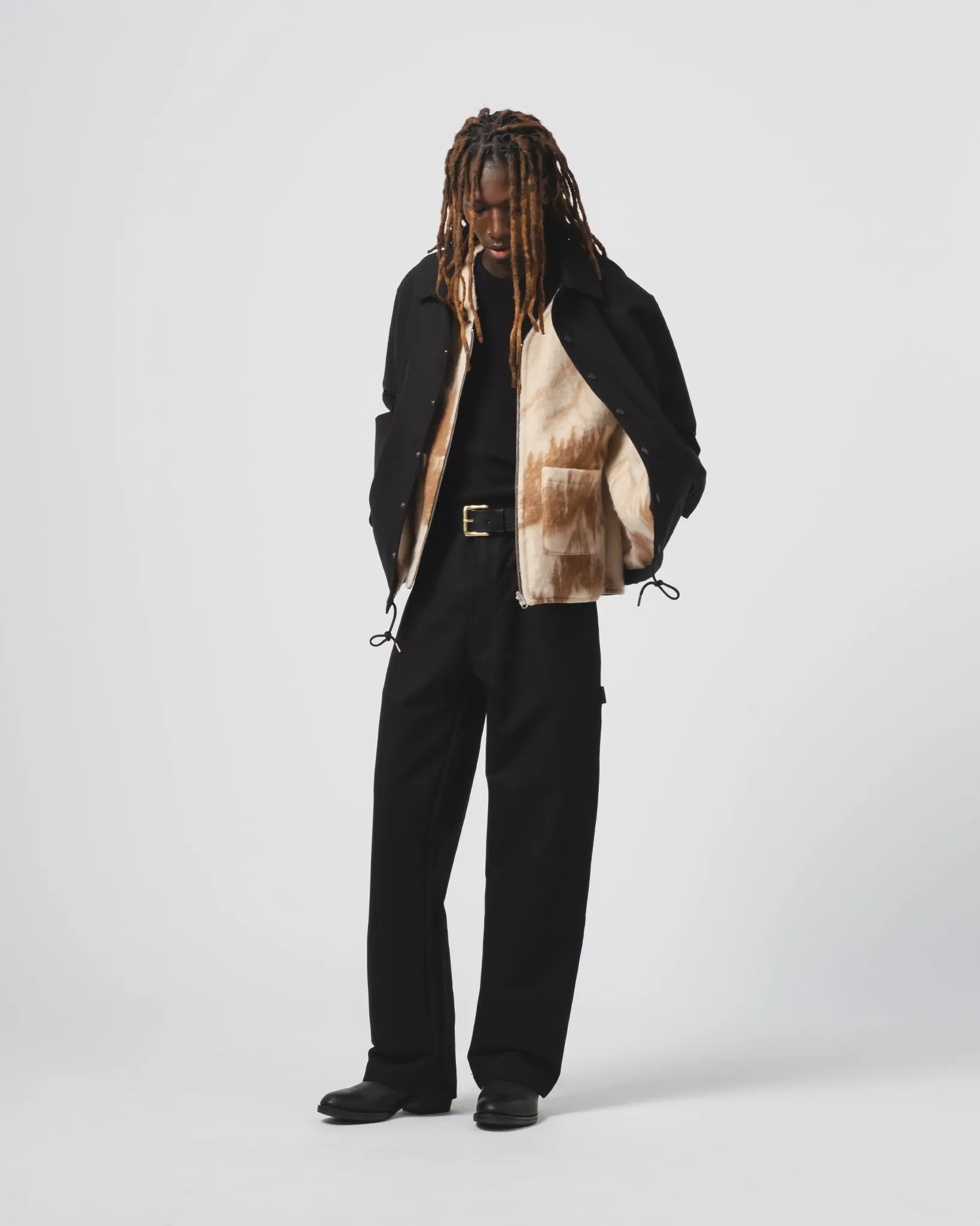 Dago Jacket Nebraska Cotton Black No Smell