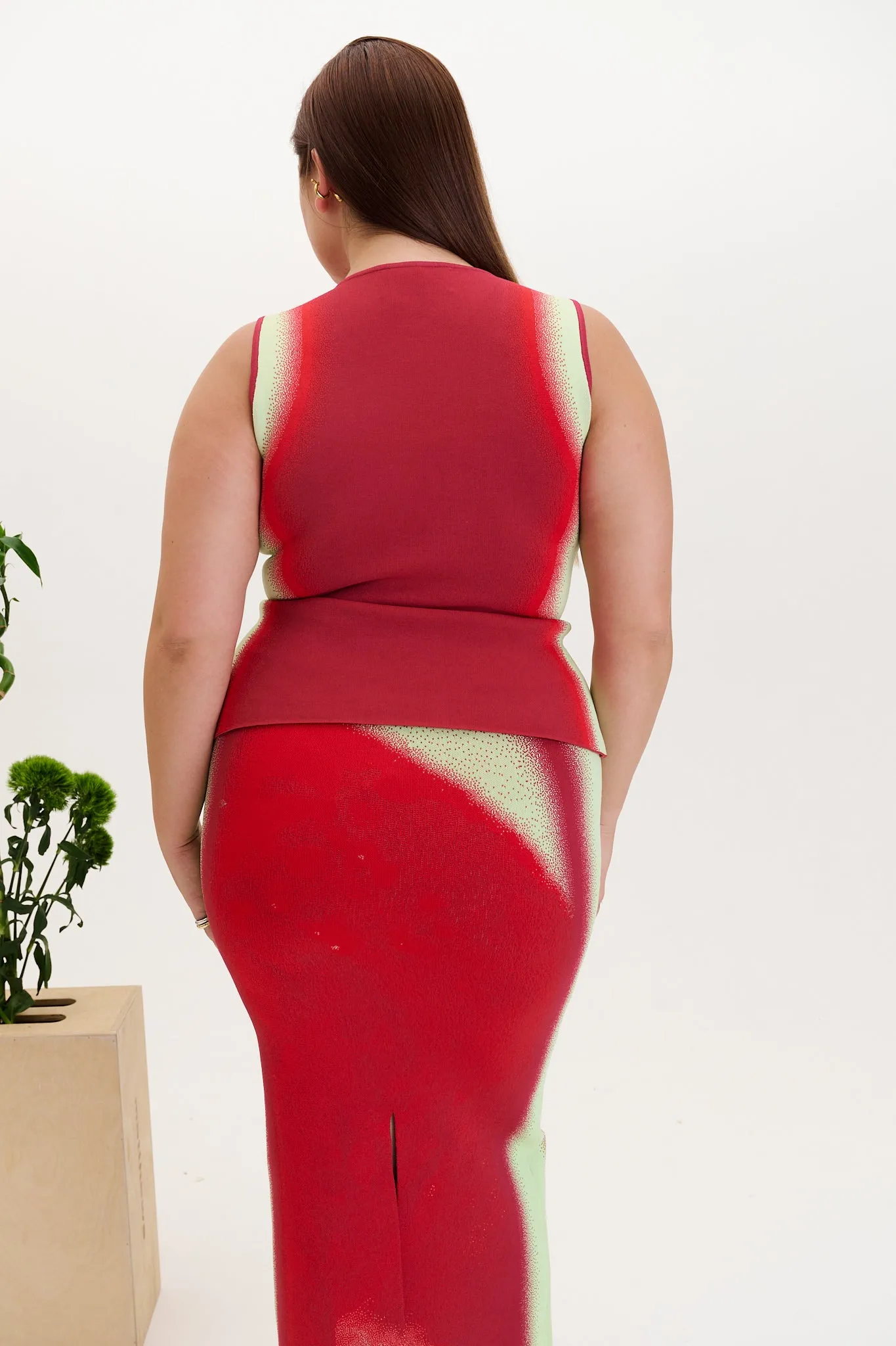 Breathable back panel Summer Dress NOVA CHERRY PRINT VEST