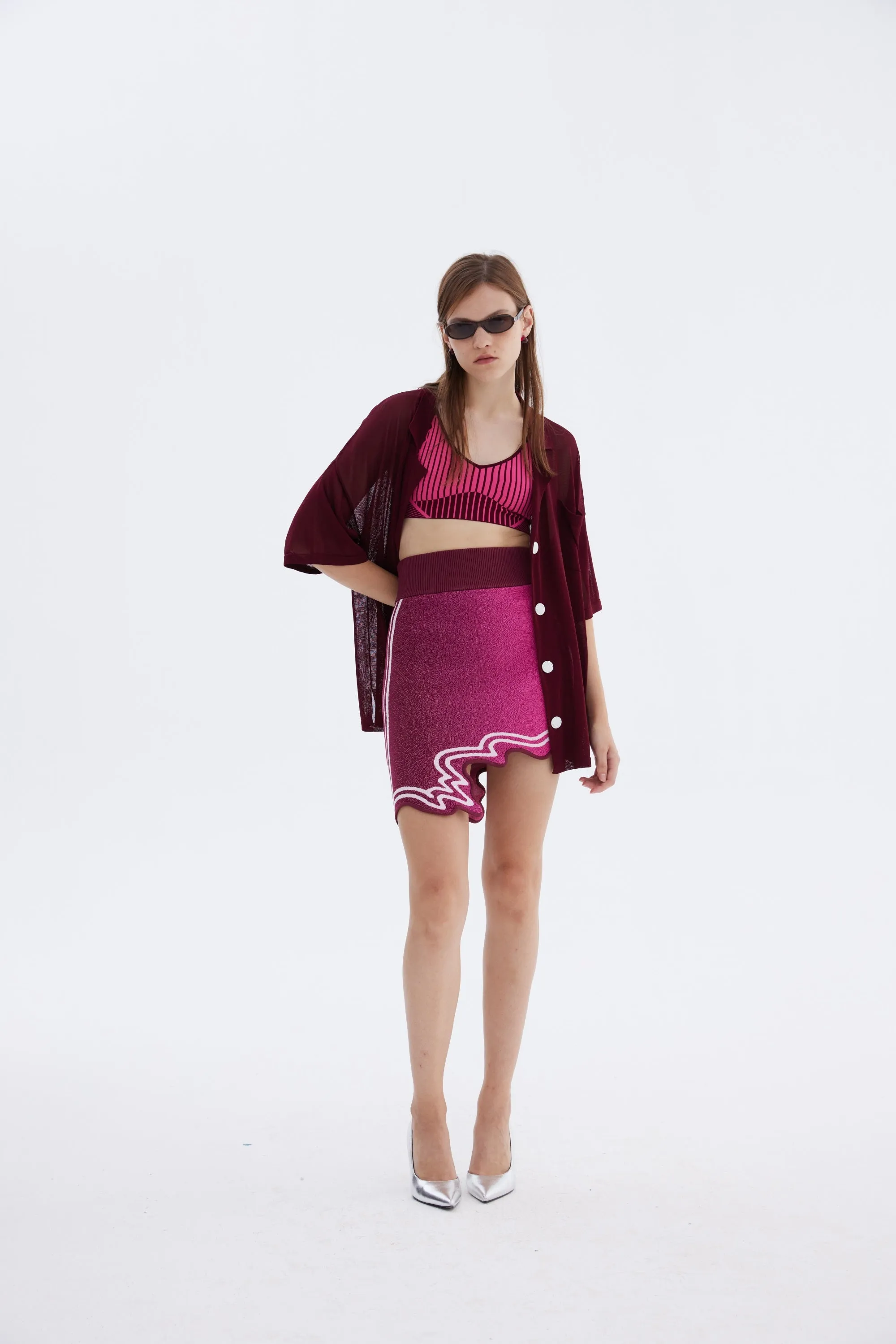 NOVA WAVY MINI SKIRT Contrast Trim Active Utility