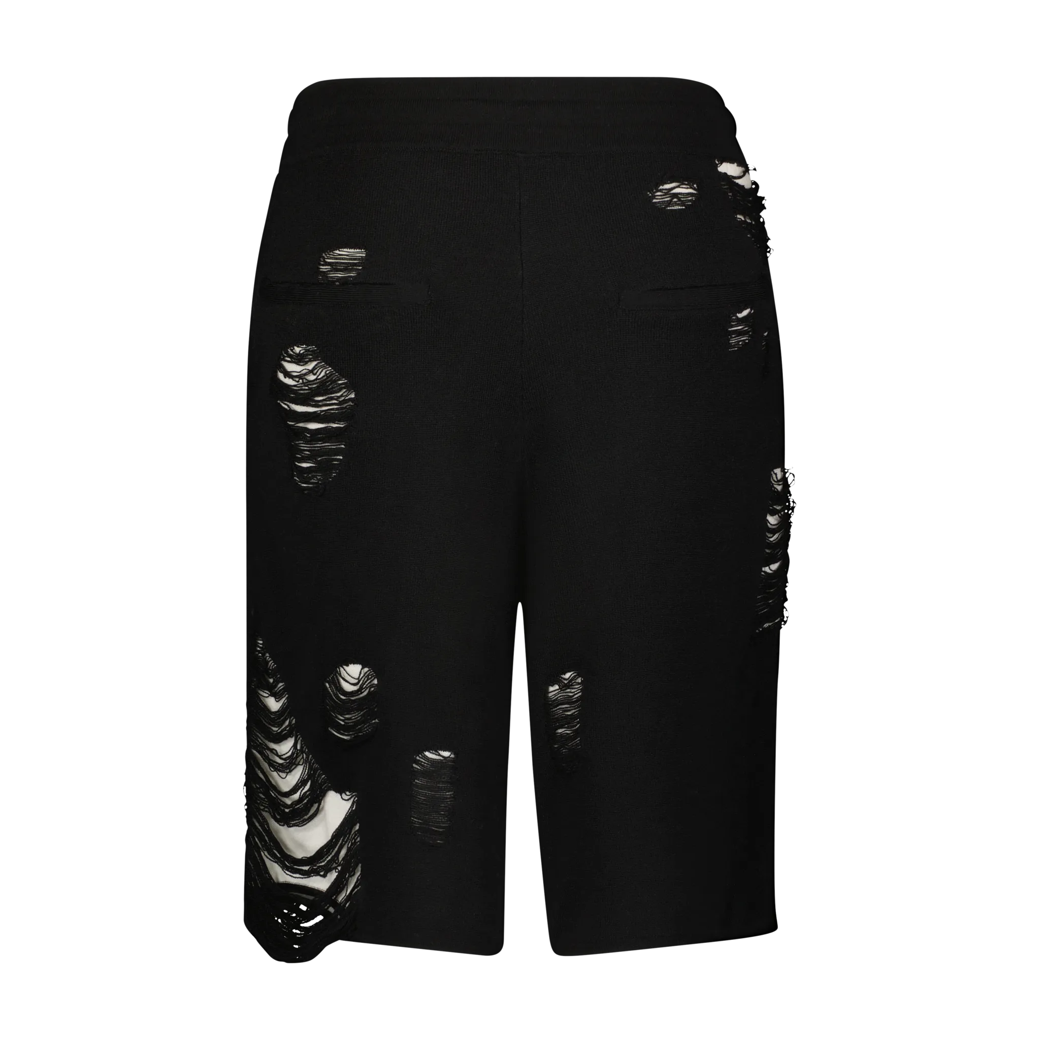 Odor Control Treatment DISTRESSED FANG LIPS KNITTED SWEATER SHORT