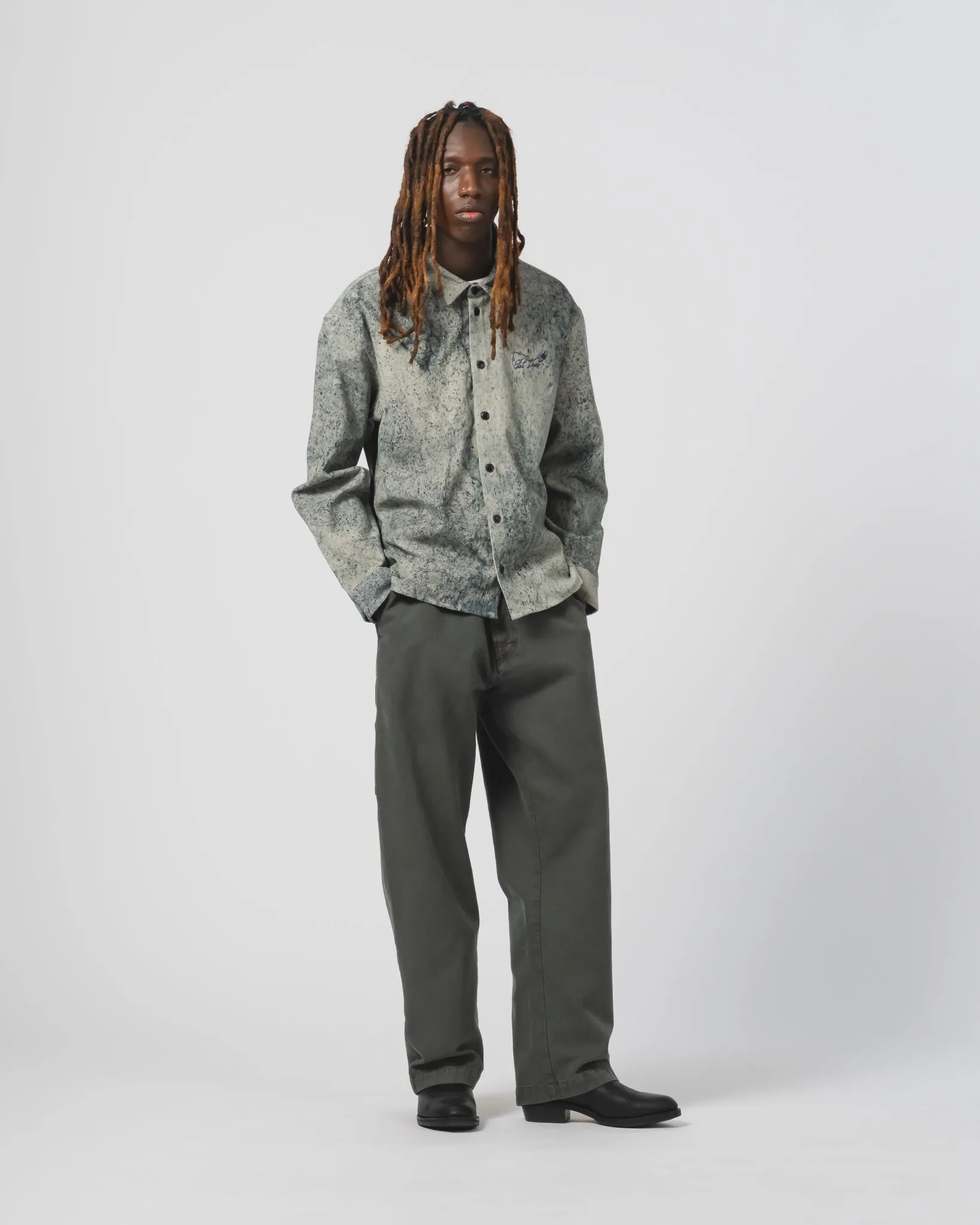 Oakland Chino Canvas Forest Green SnagFreeFabric Perfect Shape