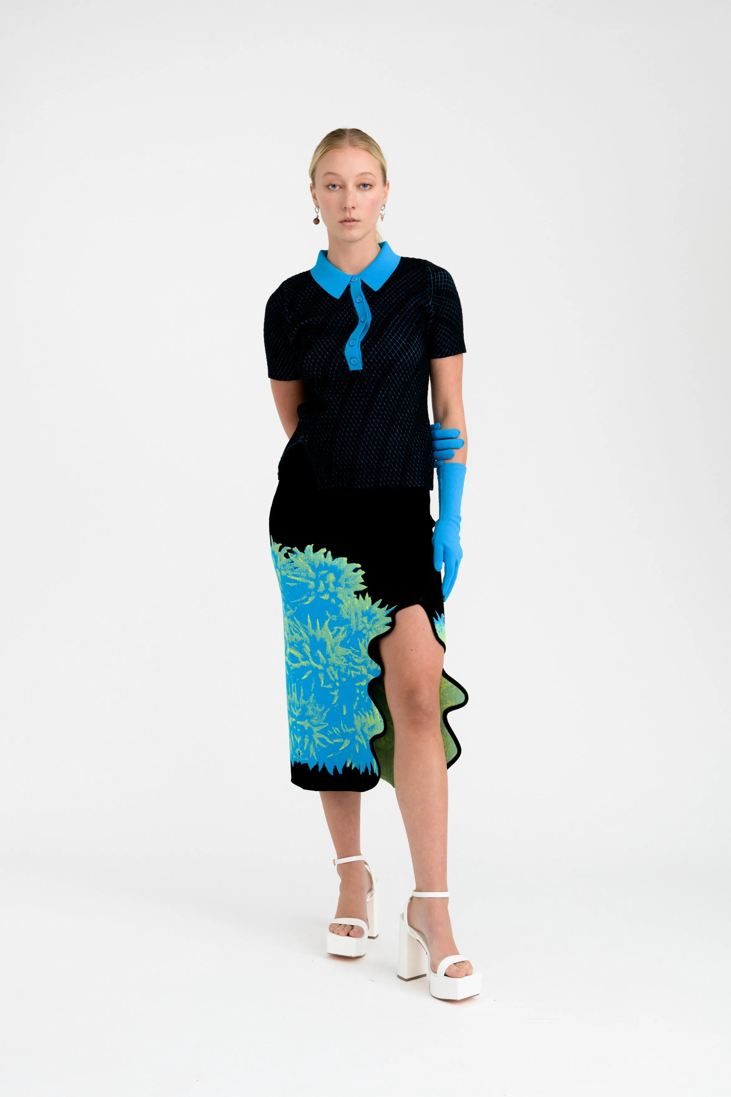 OATES CORAL MIDI SKIRT Street Style Roomy Shape