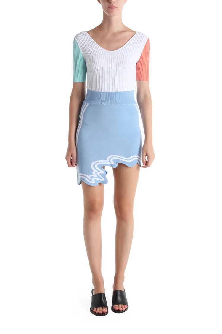 Soft Touch Casey Wavy Mini Skirt