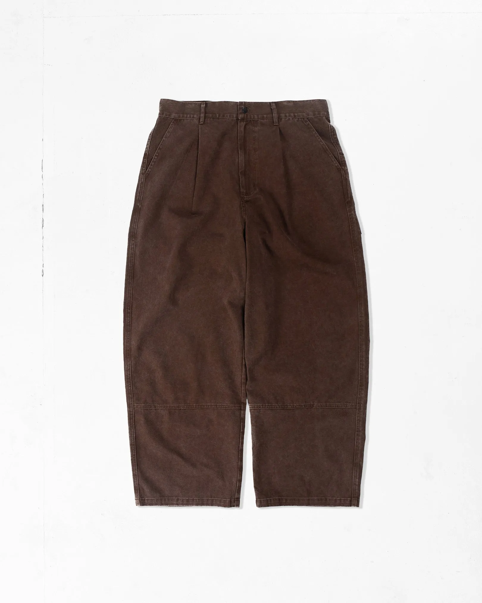 Anti Pilling Finish Earth Washed Pleated Pants