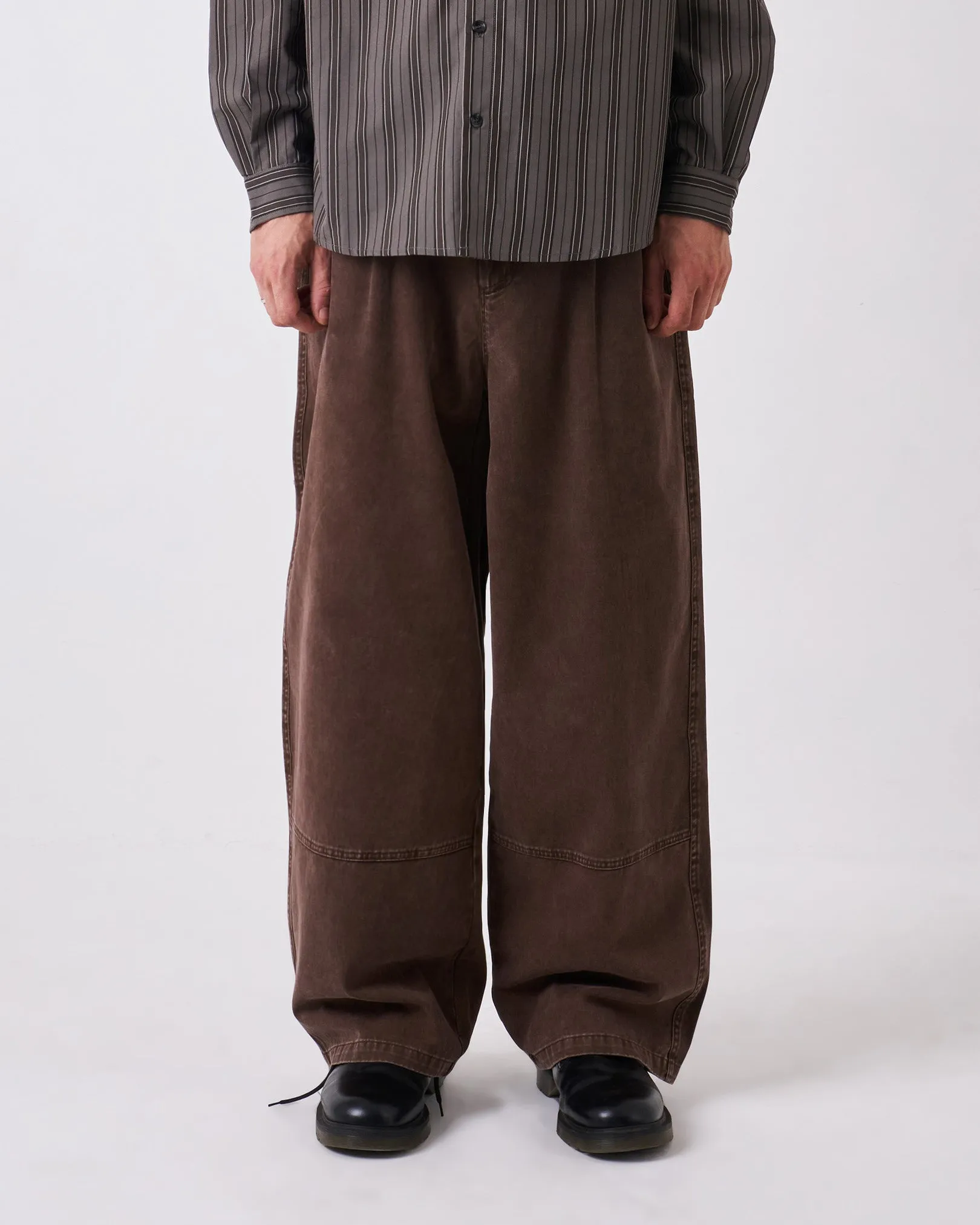 Cozy Touch Functional Stretch Earth Washed Pleated Pants
