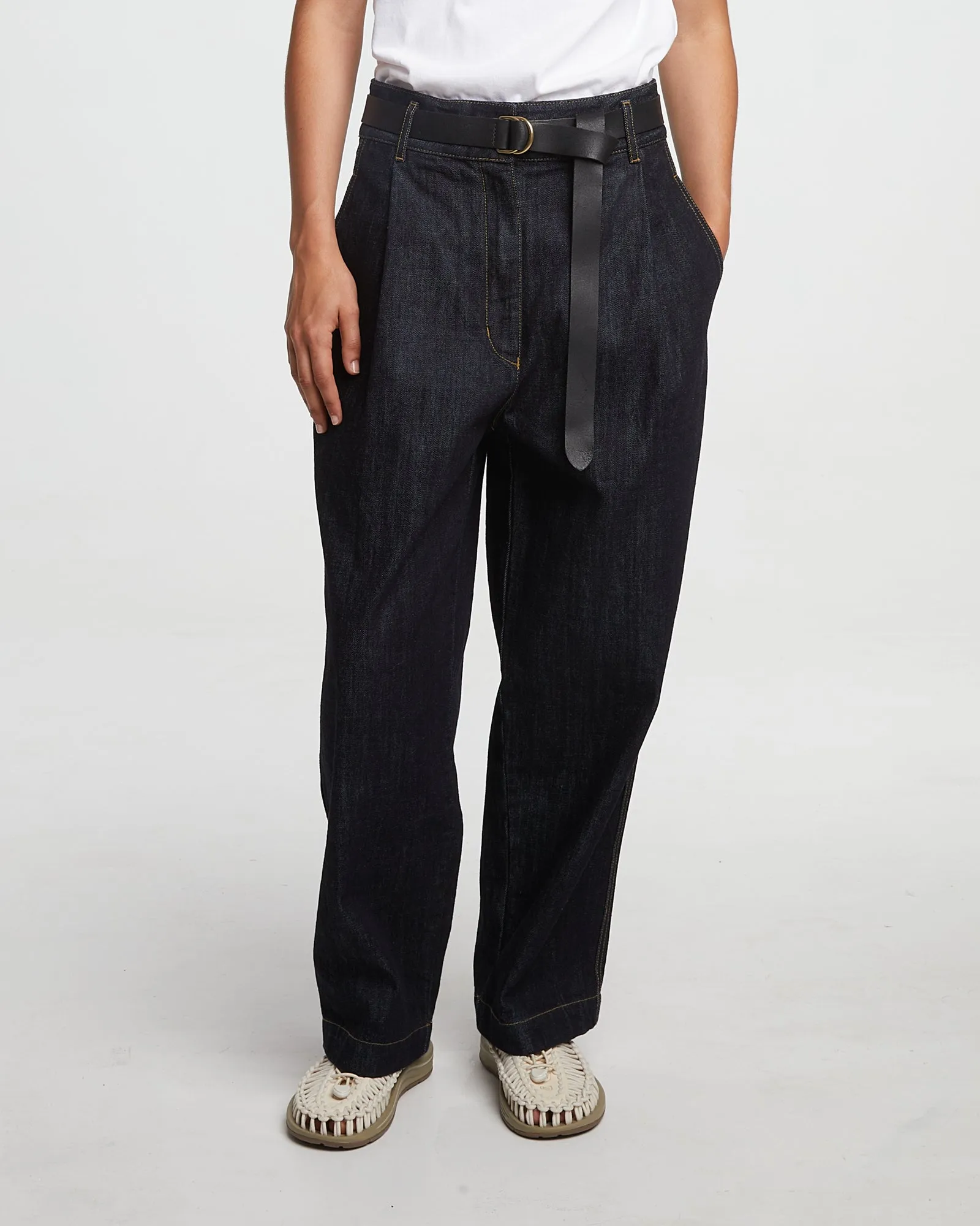 All Day Wear Easy Stretch G.o.D British Worker Pants Regenerate Denim Blue