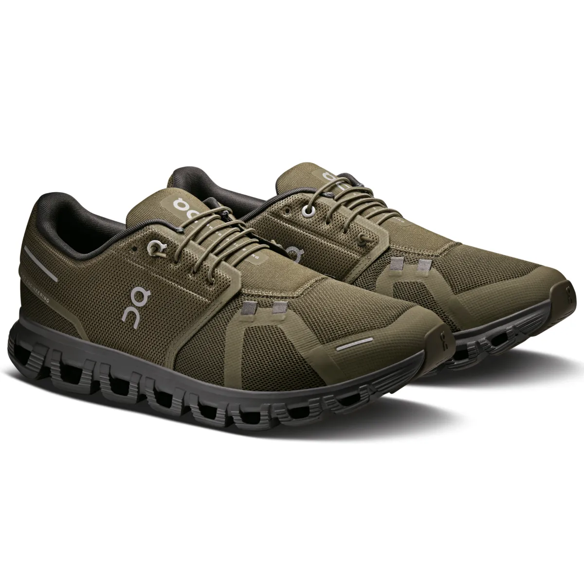 On Running Men's Cloud 6 Olive/Eclipse Trail Style Comfort Linings