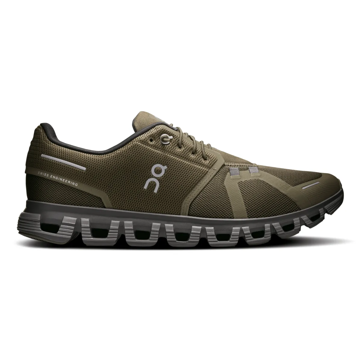On Running Men's Cloud 6 Olive/Eclipse Everyday Flex Steady Pace