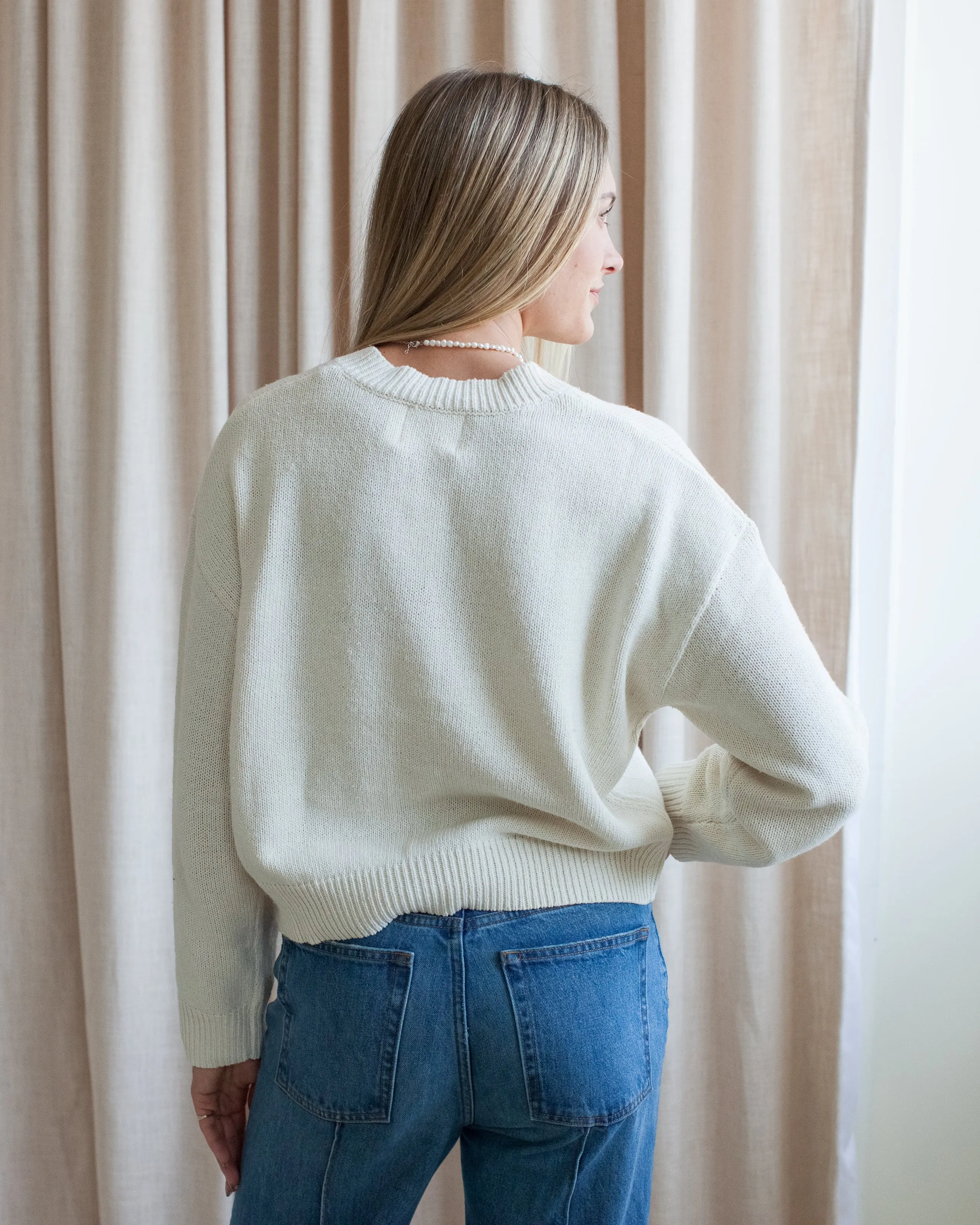 Versatile Fit Ophelia Cardigan- Cream